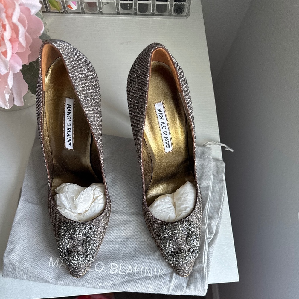 Manolo Blahnik HANGISI GLITTER